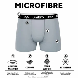 UMBRO Pack Surprise De 6 Boxers Microfibre Homme magasins pas chers 12