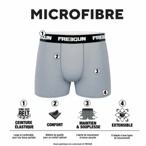 FREEGUN Lot De 4 Boxers Homme American Games US Meilleur Prix 10