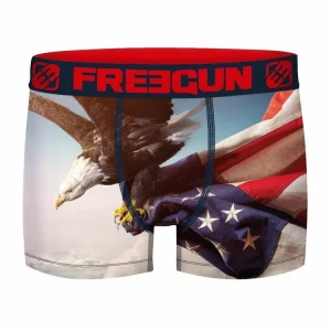 FREEGUN Lot De 4 Boxers Homme American Games US Meilleur Prix 14