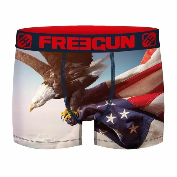 FREEGUN Lot De 4 Boxers Homme American Games US Meilleur Prix 5