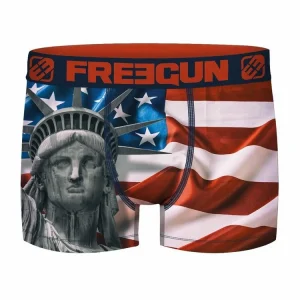 FREEGUN Lot De 4 Boxers Homme American Games US Meilleur Prix 16