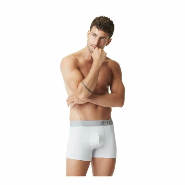 MY ESSENTIAL Lot De 3 Boxers Homme En Coton Bio Uni Gots Acheter 6