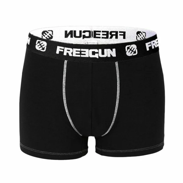 FREEGUN Lot De 3 Boxers Homme Coton Noir garantis authentique 5