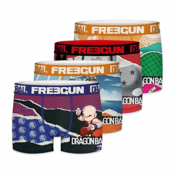 l'unique style FREEGUN Lot De 4 Boxers Homme Dragon Ball 1