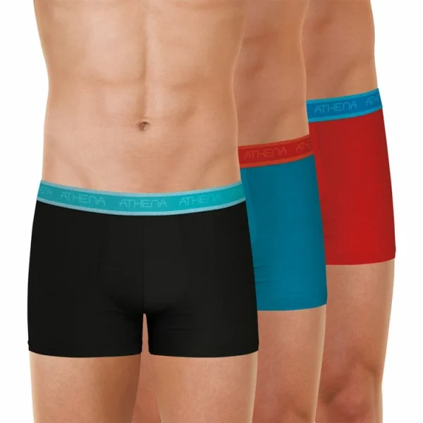 Top ventes Athena Lot De 3 Boxers Homme Easy Bio 1