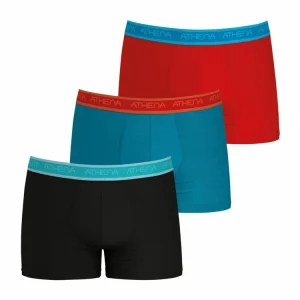 Top ventes Athena Lot De 3 Boxers Homme Easy Bio 10