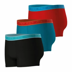 Top ventes Athena Lot De 3 Boxers Homme Easy Bio 12