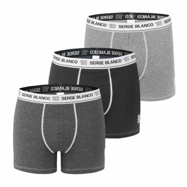 outlet SERGE BLANCO Lot De 3 Boxers Serge Blanco Coton Homme Class’ 1