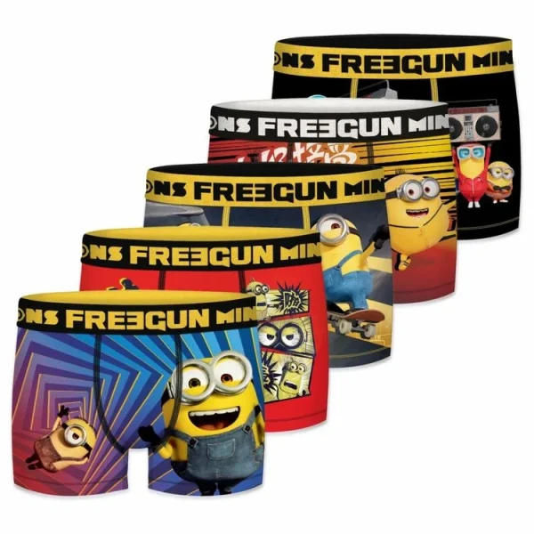 mode pas chere FREEGUN Lot De 5 Boxers Homme Les Minions Despicable Me 1