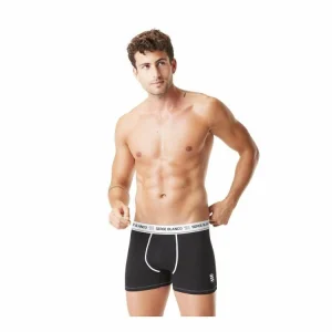 marques de renommée SERGE BLANCO Lot De 2 Boxers Coton Homme Avec Surpiqûres Class 14