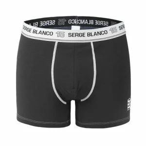 excellent qulity SERGE BLANCO Lot De 4 Boxers Coton Homme Uni 12