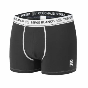 excellent qulity SERGE BLANCO Lot De 4 Boxers Coton Homme Uni 18