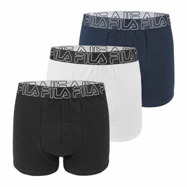 FILA Lot De 3 Boxers Coton Homme Uni site soldes 1