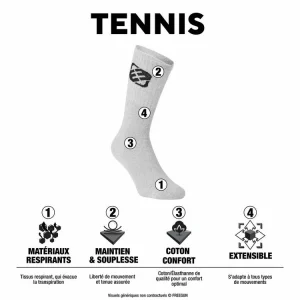 acheter FREEGUN Lot De 6 Paires De Chaussettes Tennis Homme 7