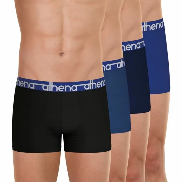 Athena Lot De 4 Boxers Homme Easy Jean meilleur cadeau 1