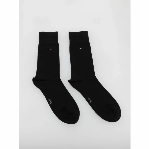 mode pas cher Tommy Hilfiger Chaussettes Tommy Hilfiger Th Men Small Stripe Sock 2p Black Noir 11-14 3