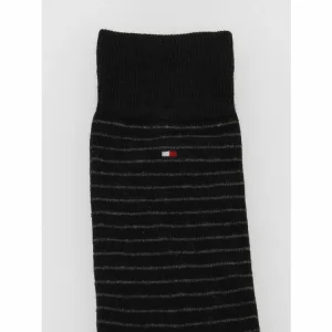 mode pas cher Tommy Hilfiger Chaussettes Tommy Hilfiger Th Men Small Stripe Sock 2p Black Noir 11-14 12