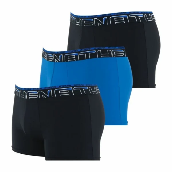 achetez pas cher Athena Lot De 3 Boxers Homme Black 4