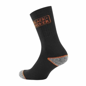 Neuve avec étiquette Black & Decker Lot De 6 Paires De Chaussettes Hautes De Travail TEK 18