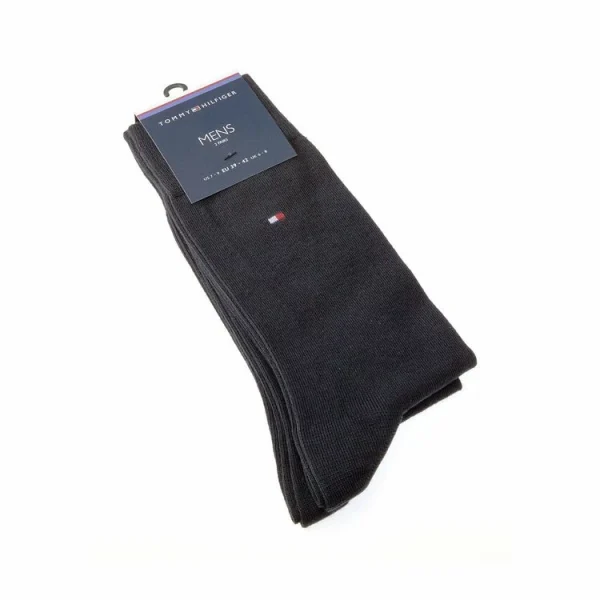 Tommy Hilfiger Chaussette Niveau Mollet – Lot De 2 – Sans Bouclette – Epaisse – Coton – Classic marque pas cher 1