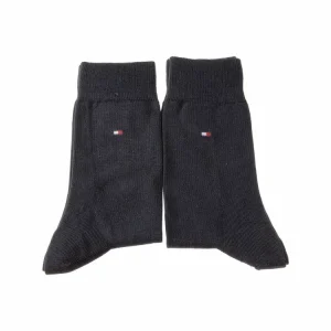 Tommy Hilfiger Chaussette Niveau Mollet – Lot De 2 – Sans Bouclette – Epaisse – Coton – Classic marque pas cher 11