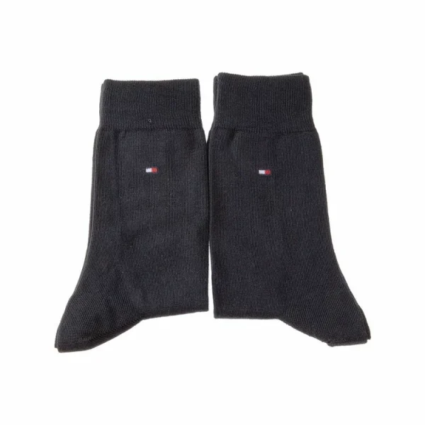 Tommy Hilfiger Chaussette Niveau Mollet – Lot De 2 – Sans Bouclette – Epaisse – Coton – Classic marque pas cher 4