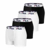 Authentic Original licence FILA Lot De 4 Boxers Coton Homme FU5016 Uni 19