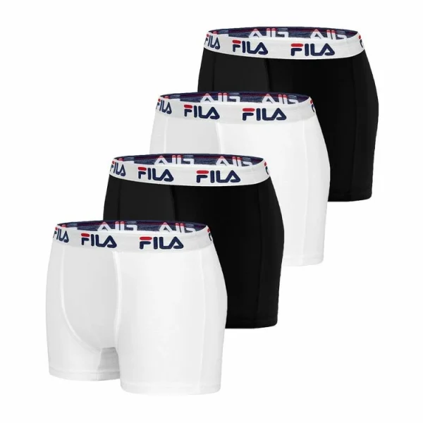 Authentic Original licence FILA Lot De 4 Boxers Coton Homme FU5016 Uni 1