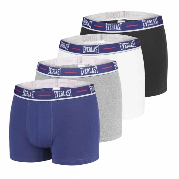 EVERLAST Lot De 4 Boxers Coton Homme Ceinture Brand grossiste en ligne 1