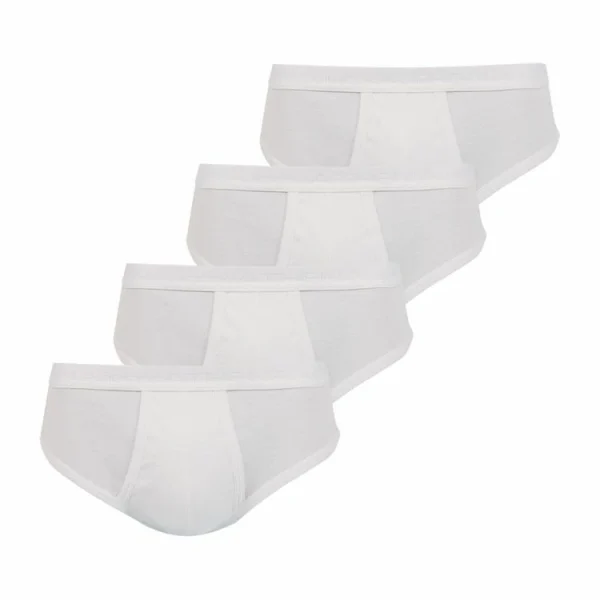 Athena Lot De 4 Slips Taille Haute Ouverts Coton Bio a Prix Discount 1