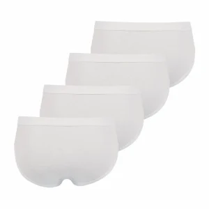 Athena Lot De 4 Slips Taille Haute Ouverts Coton Bio a Prix Discount 6