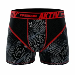 jusqu'à FREEGUN Lot De 4 Boxers Homme Aktiv Sport Lifestyle 12