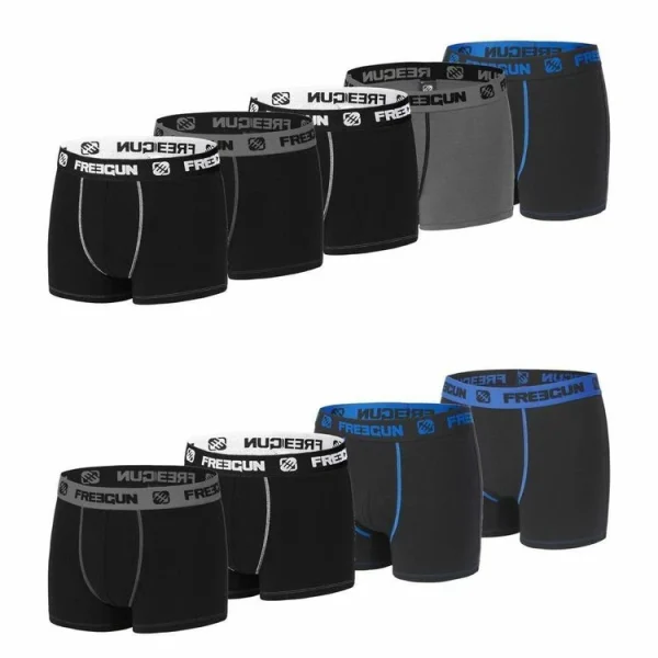 online boutique FREEGUN Lot De 9 Boxers Coton Homme E1 1