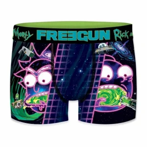 nouvelle saison FREEGUN Lot De 4 Boxers Homme Rick And Morty G1 12