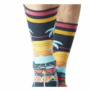 magasin FREEGUN Lot De 4 Paires De Chaussettes De Ville Homme Fantaisie Tropic 16