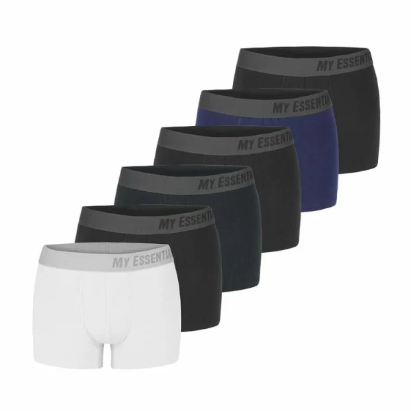 soldes officiel MY ESSENTIAL Lot De 6 Boxers Homme En Coton Bio Uni Gots 1