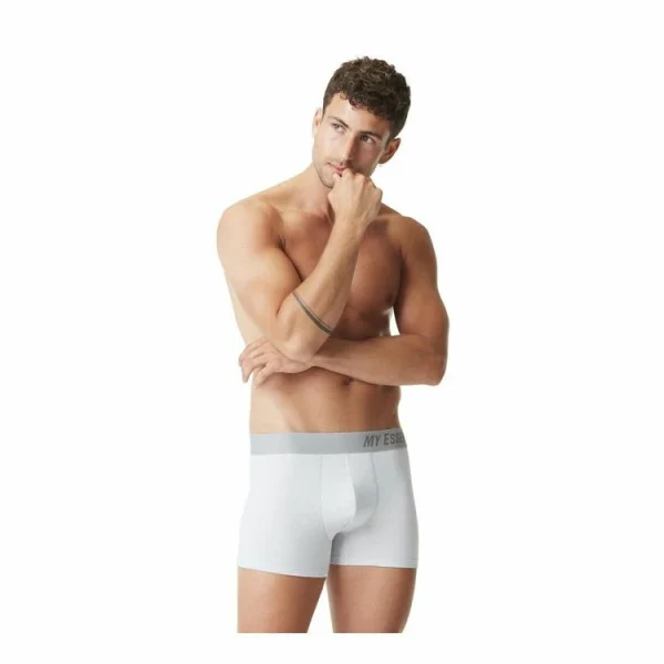 soldes officiel MY ESSENTIAL Lot De 6 Boxers Homme En Coton Bio Uni Gots 4