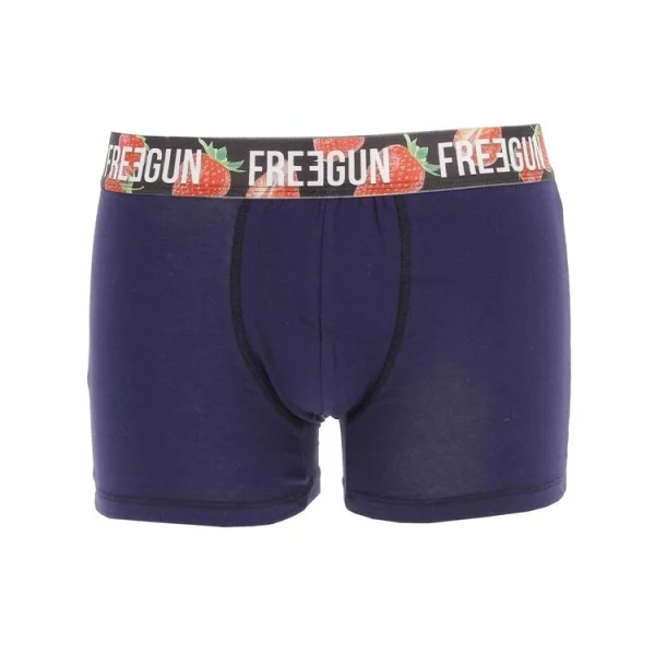 FREEGUN Sous Vêtement Boxer Freegun Bio Gots Navy Boxer Bleu 7-174 des prix incroyables 1