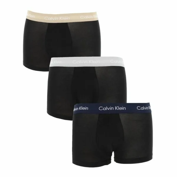 solde en ligne Calvin Klein Boxer Calvin Klein Low Rise Trunk 3pk Assortis Noir 7-225 1