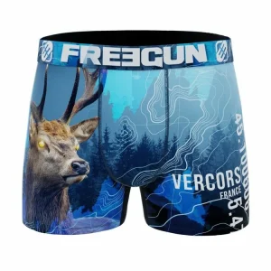 REMISE allant FREEGUN Lot De 4 Boxers Homme En Polyester Recyclé Animal Savage 16