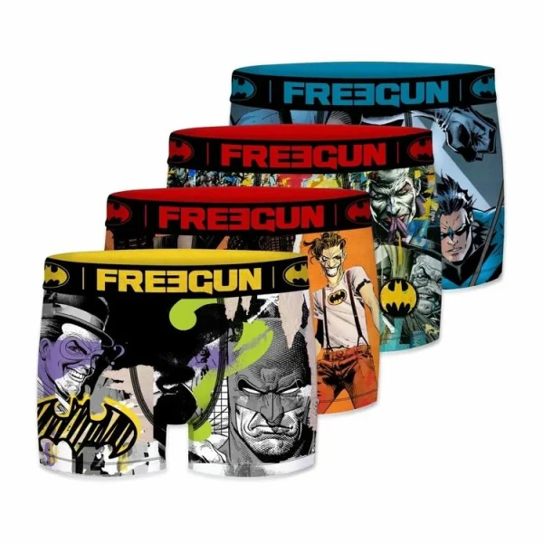 FREEGUN Lot De 4 Boxers Homme DC Comics Nouvelle tendance 1