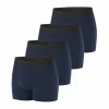 MY ESSENTIAL Lot De 4 Boxers Homme En Coton Bio My Esssential Bleu Marine marque pas cher 20