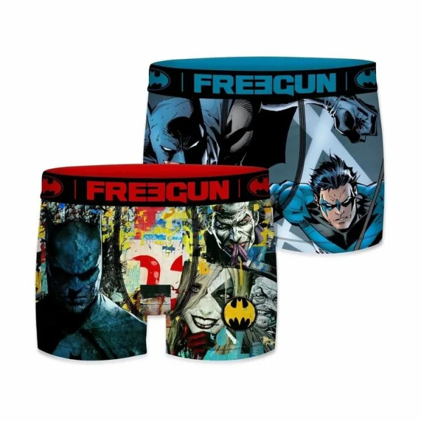 FREEGUN Lot De 2 Boxers Homme DC Comics magasin solde 1