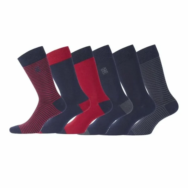 site pas cher SERGE BLANCO Lot De 6 Paires De Chaussettes De Ville Coton Homme 1