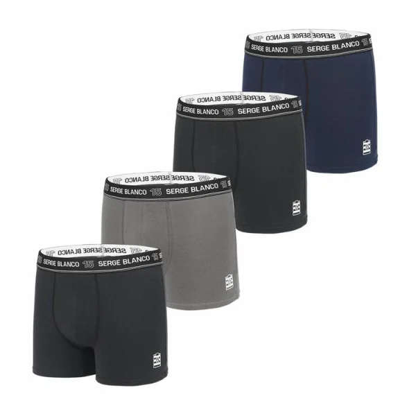 boutique en ligne france SERGE BLANCO Lot De 4 Boxers Coton Homme Colored Class’ 1