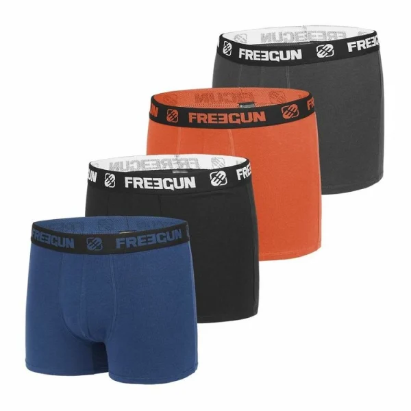 le grand escompte FREEGUN Lot De 4 Boxers Coton Homme Uni 1