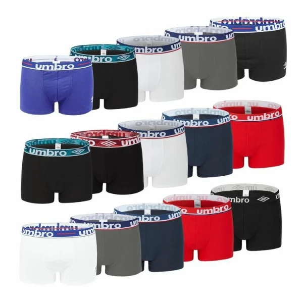 UMBRO Pack Surprise De 5 Boxers Homme 100% Coton Officielle 3