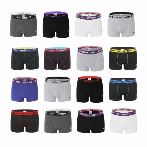 pas cher marque UMBRO Pack Surprise De 6 Boxers Coton Homme 1