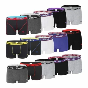 pas cher marque UMBRO Pack Surprise De 6 Boxers Coton Homme 12