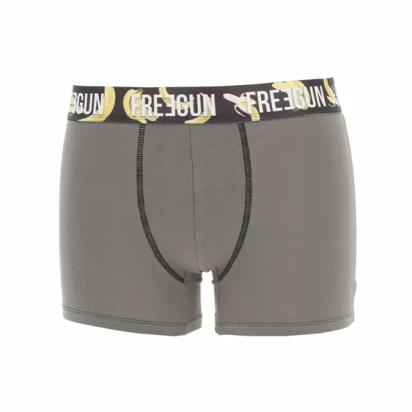 FREEGUN Sous Vêtement Boxer Freegun Bio Gots Gris Boxer Gris 7-175 grossiste 1